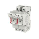 2 Pole 14x51 MFH Neon Indicator Podstawa wkładki cylindrycznej 14x51 2P 50A 690VAC wskaźnik CH142DIU