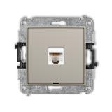 ICON Mechanizm gniazda komputerowego pojedynczego 1xRJ45, kat. 5e, 8-stykowy, bez pola opisowego tau