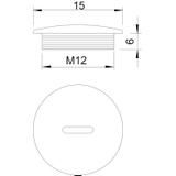 108 M, ZAŚLEPKI GWINTOWANE M12 TWORZ.