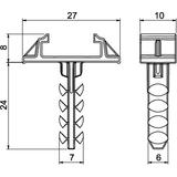 910 STQS 6x26, Kołek wtykany