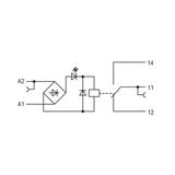 złączka z przekaźnikiem minaturowym 48V AC/DC 1p