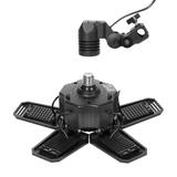 RIGEL LED zestaw: lampa warsztatowa składana 5-skrzydłowa 55W + statyw + adapter