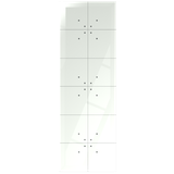 Dotykowy panel szklany potrójny 12 pól dotykowych biały GP-444-W F&F