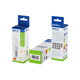 ŻARÓWKA LED, C30, 14 LED SMD 2835, CIEPŁY BIAŁY, E14, 6W, AC220-240V, KĄT ŚWIECENIA 160*, 470LM