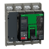 Wyłącznik mocy ComPacT NS1600H 70kA przy 415VAC 4P stacjonarny sterowanie ręczne MicroLogic 5.0E 1 C160H45EFM Schneider