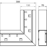 GS-SFS70130RW, Naroże płaskie 70X130 CZ.B.