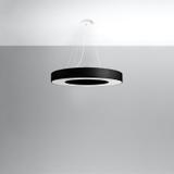 Sollux Żyrandol SATURNO SLIM 70 czarny SL.0754