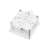 N80x80S ,  Puszka instalacyjna naścienna 80x80x47 mm, biały