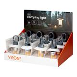 Latarka kempingowa LED, 200lm+120lm, 500mAh, 2000K/6000K, karabińczyk, osłonka