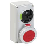 GNIAZDO Z WYŁĄCZNIKIEM 0-1 MAŁE BLOKADA MECHANICZNA 16A 400V 3P+Z+N IP67 61152-6 PCE