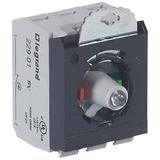 OSMOZ KORPUS KOMPLETNY, GŁÓWKA PODŚWIETLANA CZERWONA 230 V, 1Z+1R + UCHWYT POTRÓJNY, ZACISKI ŚRUBOWE