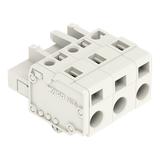Gniazdo MCS‑MIDI Classic 3‑biegunowe jasnoszare raster 7,5mm 721‑203/008‑000 /100szt./ WAGO