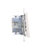 Simon 55 Przycisk zwierny /światło/ z podświetleniem LED szybkozłączka Biały mat