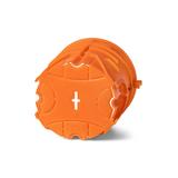 ZZ60DFw ,  Puszka podtynkowa do łączenia O 60, głęboka, z wkrętami, pomarańczowy