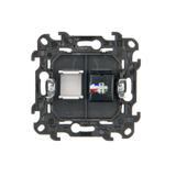 Simon 24 Gniazdo komputerowe pojedyncze RJ45 kat. 5e biały N51.01/11
