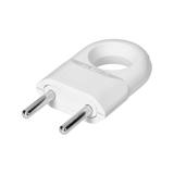 Wtyczka euro płaska 2P z uchem biały 48 szt. OR-AE-13260/W/50 ORNO