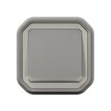 NOWE PLEXO - PRZY. JEDNOBIEGUNOWY Z PODŚWIETL. KOMPLET PODTYNK. 10A-250V~ SZARY