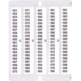 Oznacznik 551 do 600 (100 szt.) ES-NU0851551 003903088 ETI