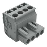 Gniazdo MCS‑MIDI Classic kątowe 4‑biegunowe szare raster 5mm 232‑204/026‑000 /100szt./ WAGO
