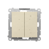 Simon 55 Ściemniacz do LED ściemnialnych klawiszowy Szampański mat