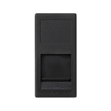 Simon Connect Płytka K45/2 1x RJ z osłoną 225x45mm uniwersalna szary grafit KA76/14 KONTAKT
