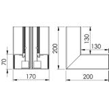 GK-I70170LGR, Naroże wewn. GK - I70170 Sz.