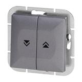 Łącznik roletowy podtynkowy Pearl, 10A, 250V, WP-10P, antracyt