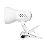 Dalla lampa biurkowa z klipsem 40W E27 stal + tworzywo biała DL-10/W ORNO