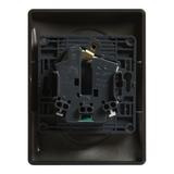 VALENA LIFE -  GNIAZDO 2X2P+Z  TYPU MONOBLOK Z PRZESŁONĄ CZARNE 16 A – 250 V~