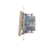 Simon 55 Przycisk zwierny pojedynczy rozwierny bez piktogramu szybkozłączka Szampański mat