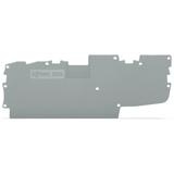 ścianka końcowa szara