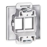Płytka czołowa + 2xRJ45 Pearl, PC+ARJ45/P2, antracyt OR-OE-7717/2/A ORNO