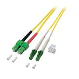 Patchcord SM, 9/125, SC/APC-LC/APC duplex dł. 3m
