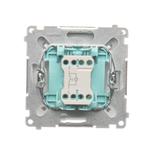 Simon Basic Przycisk dzwonek z podświetleniem LED 10A 250V szybkozłączka biały BMD1L.01/11 KONTAKT