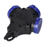 Rozgałęźnik bryzgoszczelny i odporny na uderzenia IP44 3x2P+Z (Schuko) 16A 230VAC OR-AE-13209(GS) OR