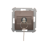 Simon 54 Łącznik na kluczyk chwilowy – przycisk 2 pozycyjny „0-I” styk N/O 5 A 250. Możliwość wyjęci