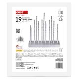 Świąteczny świecznik srebrny 19 LED 28 cm 3x AA ciepła biel IP20 timer DCAW02 EMOS