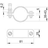 942, OBEJMY UZIEM.D/R.MIEDŹ.39-43 MM