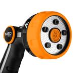 Zraszacz wielofunkcyjny, 5 funkcji, z płynną regulacj, metalowa tarcza