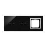 Simon 54 Touch Panel dotykowy S54 Touch 3 moduły 2 pola dotykowe poziome + 2 pola dotykowe poziome + 1 otwór na osprzęt S54 księżycowa lawa DSTR3220/74 KONTAKT