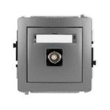 DECO Mechanizm gniazda pojedynczego BNC grafitowy