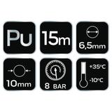 Przewód ciśnieniowy spiralny 6.5 x 10 mm, 15 m