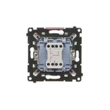 Simon 55 Łącznik roletowy trójpozycyjny 1-0-2 szybkozłączka Aluminium mat TZW1K.01/143 KONTAKT