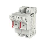 2 Pole 14x51 MFH Neon Indicator Podstawa wkładki cylindrycznej 14x51 2P 50A 690VAC wskaźnik CH142DIU