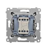 Simon 54 Łącznik schodowy 10A 250V szybkozłączka brąz mat DW6.01/46 KONTAKT