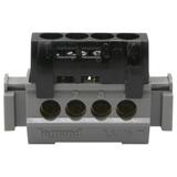 Listwa Przyłączeniowa 4-Otwory Czarna 1,5-16 Mm2 IP2X C4 004850 LEGRAND