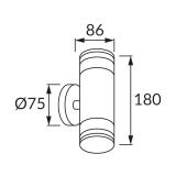 Oprawa hermetyczna TARAS WLL 2xGU10 INOX