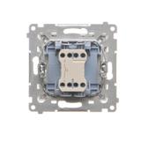 Simon 55 Przycisk zwierny /dzwonek/ szybkozłączka Szampański mat TD1.01/144 KONTAKT