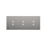 Simon 54 Touch Panel dotykowy S54 Touch 3 moduły 2 pola dotykowe pionowe + 2 pola dotykowe pionowe + 2 pola dotykowe pionowe srebrna mgła DSTR3333/71 KONTAKT