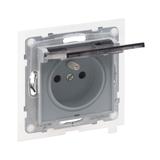 Suno Gniazdo Pojedyncze Z Uziemieniem 2P+Z IP44 16A 250 V Zaciski Automatyczne Z Przesłoną Aluminium 721386 LEGRAND